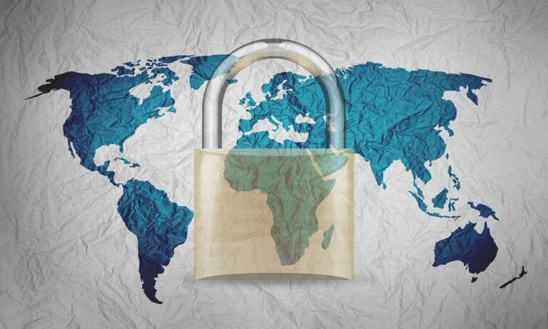 Ilustração sobre gdpr lgpd: comparativo empresas internacionais