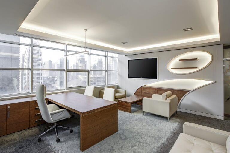 office, sitting room, executive, business, desk, workplace, furniture, corporate