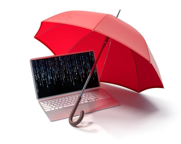 computer protection, umbrella, laptop, computer, internet, concept, security, ne