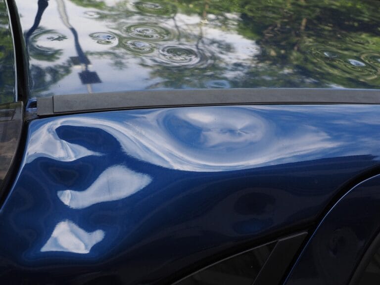 hail damage, automobile, car roof, paint damage, bumps, dents, hailbones, hail d
