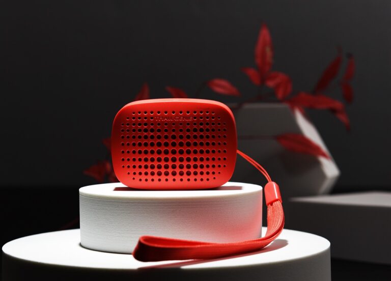 speaker, sound, smart device, tmall elf, electronic equipment, red speaker, devi