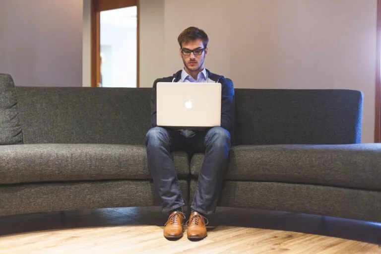 man, laptop, businessman, entrepreneur, start-up, planning, business, young, cor
