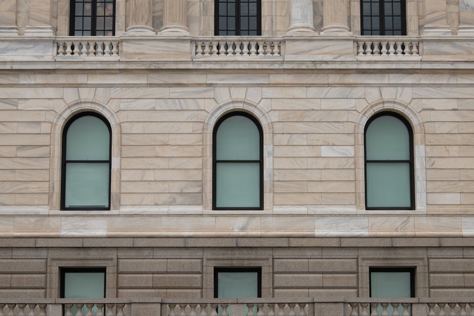 Fachada de predio publico onde ocorrem concursos
