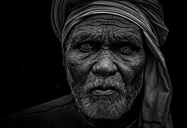 portrait, monochrome, people