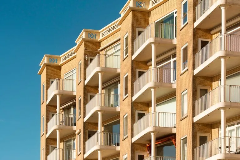 Vista de condominio residencial