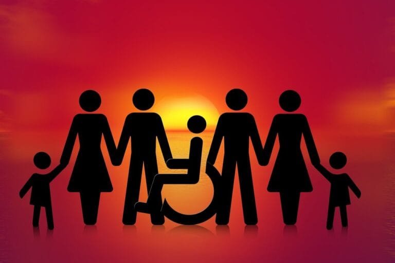 inclusion, group, wheelchair, wheelchair users, handicap, heart, disability, disadvantage, person, this includes, people
