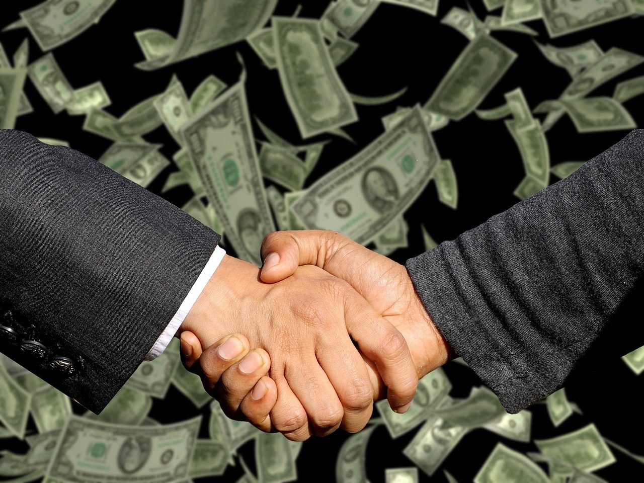 handshake, agreement, trade, business, profit, sale, commercial, money, contract, concept,