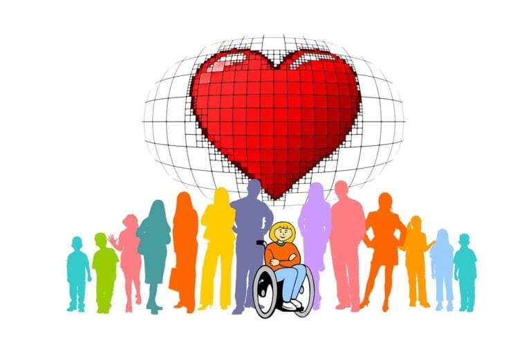 CRAS e BPC 2026: Como Funciona a Análise do Grupo Familiar 7 inclusion, group, wheelchair, wheelchair users, handicap, heart, disability, disadvantage, person, this includes, people