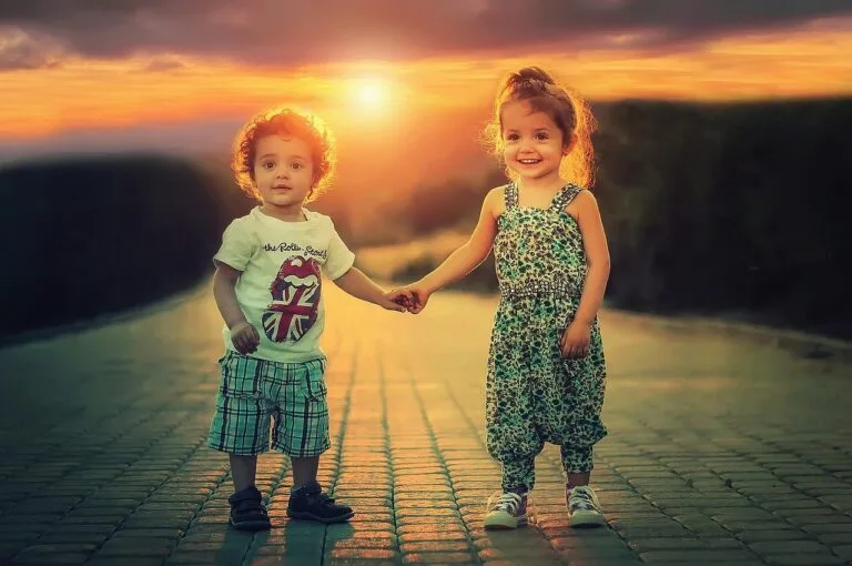 children, siblings, brother, sister, holding hands, family, love, childhood, kids, people,
