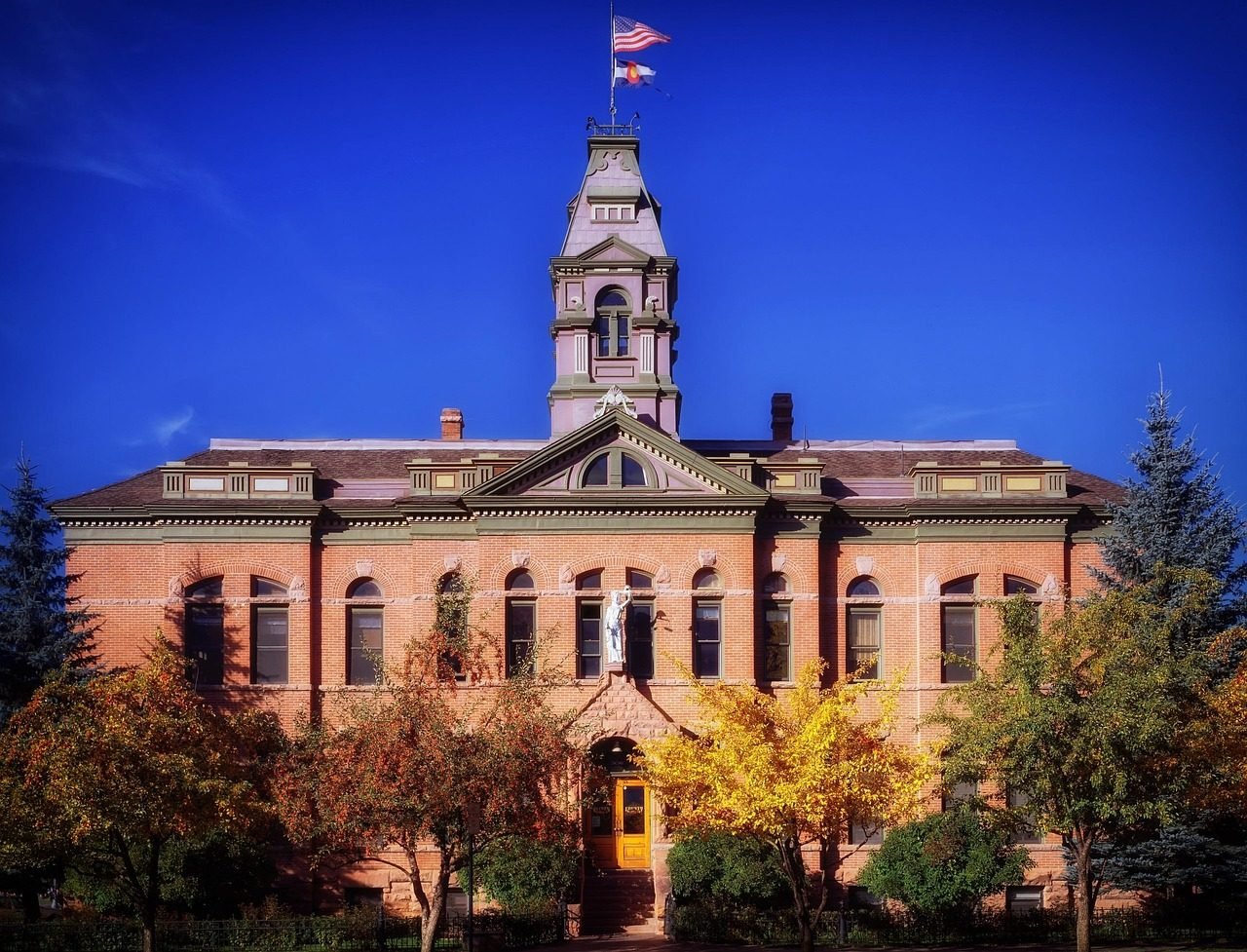 aspen, nature, colorado, sky, courthouse, building, architecture, fall, autumn, justice, l