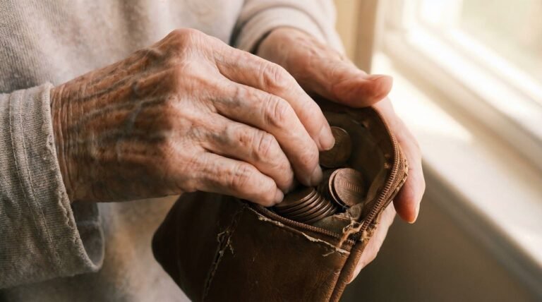 Governo fixa salário mínimo de 2026 em R$ 1.621, reajustando automaticamente o piso de aposentadorias, pensões e do BPC a partir de 1º de janeiro 5 money, coins, hands, elderly, pouch, savings, finance, poverty, old, close-up, wrinkled, c