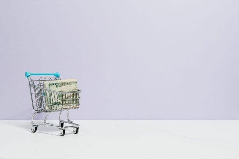 Como o CNIS pode prejudicar seu benefício e como corrigi-lo antes de requerer 6 Shopping cart filled with cash on a plain background, ideal for finance and reta
