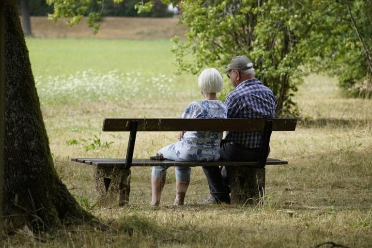 INSS Paga 24,3 Mi de Aposentadorias e Injeta R$ 47 Bi 3 retiree, pensioners, elderly, couple, bench, park, retiree, elderly, elderly, elderly, elderly, elderly, couple