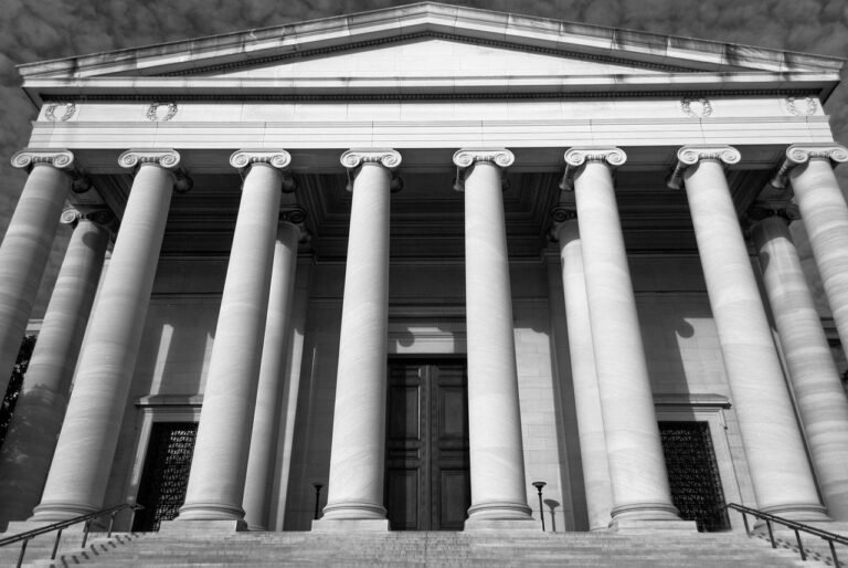 washington dc, court house, architecture, landmark, black and white, usa, capital, gray ho