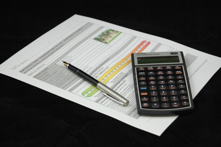 calculator, agreement, energy certificate, document, documents, sign, business, paper, pen, calculator, calculator, calc