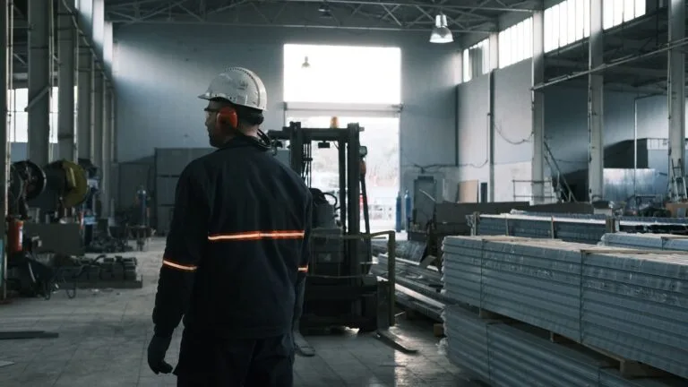 PPP e LTCAT: os documentos que sustentam o pedido de aposentadoria especial 2 A worker in protective gear supervises operations in a modern Ankara factory.