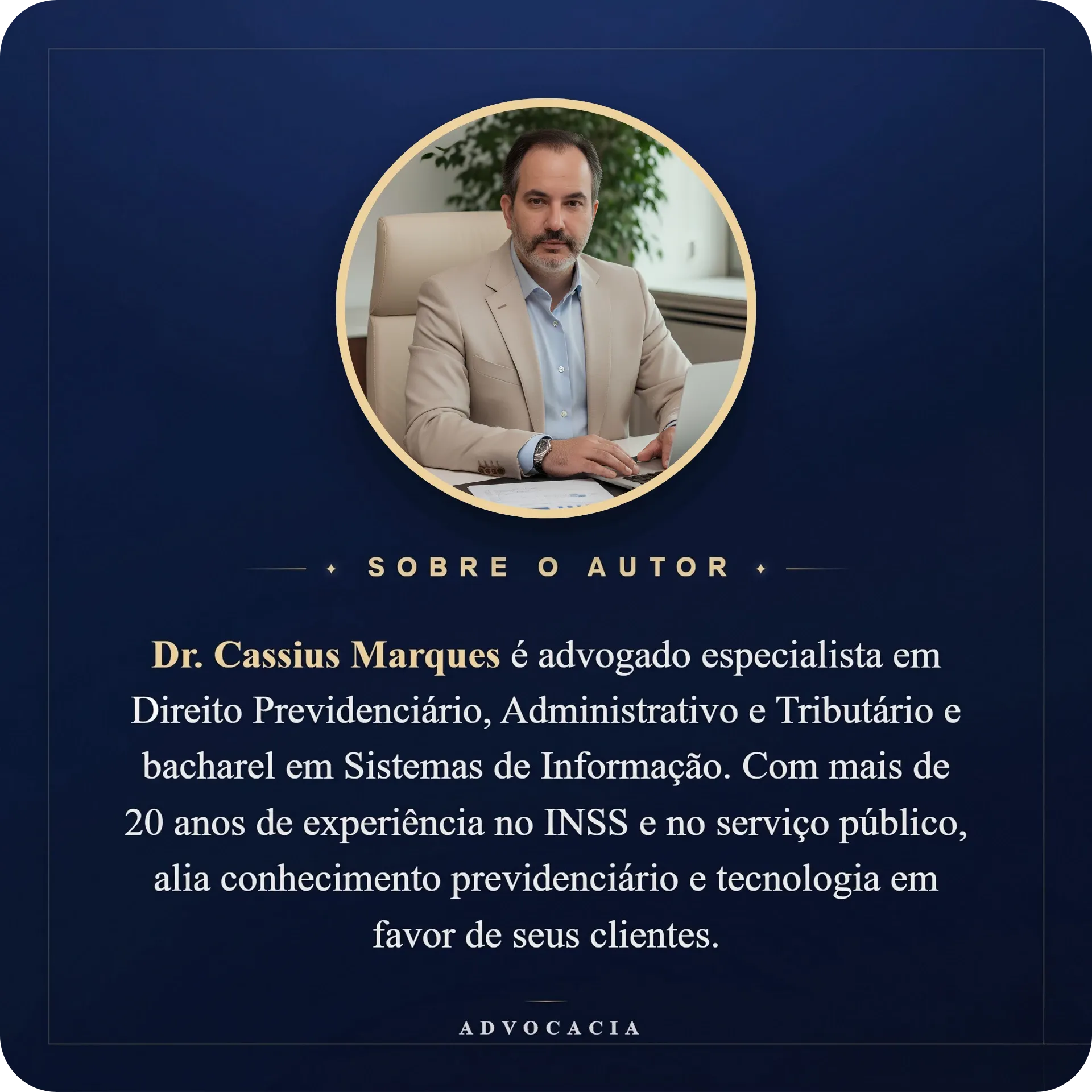 Sobre 1 Dr. Cassius Marques, advogado especializado