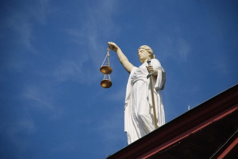 jurisdiction, lady justice, justice, right, court of law, scale, sword, contrast, lady jus