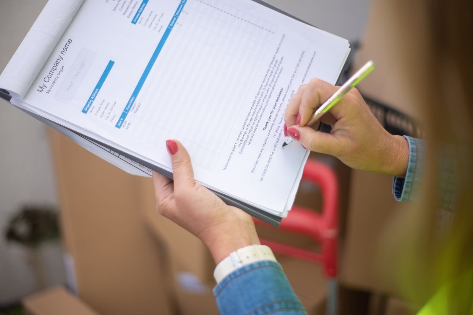 Proporcionalidade e razoabilidade: os freios que limitam o poder de policia 1 Close-up of woman's hand signing a document on a clipboard. Ideal for business and legal t
