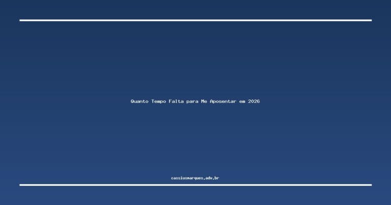 Quanto Tempo Falta para Me Aposentar: Calculadora INSS 3 Quanto Tempo Falta para Me Aposentar em 2026